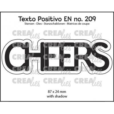 Crealies Texto Positivo Dies - CHEERS