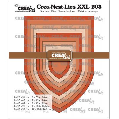 Crealies Crea-Nest-Lies XXL Dies - Banner D / Church Arch Smooth