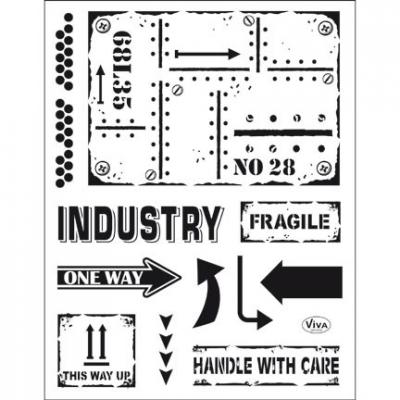 ViVa Clear Stamps - Industrial Style