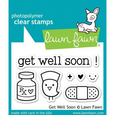 Lawn Fawn Stempelset Get Well Soon