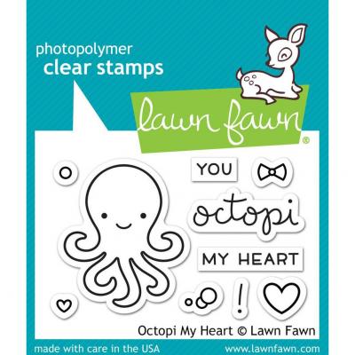 Lawn Fawn Clear Stamps - Octopi My Heart