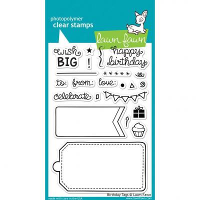 Lawn Fawn Clear Stamps - Birthday Tags