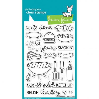Lawn Fawn Clear Stamps - Let's BBQ