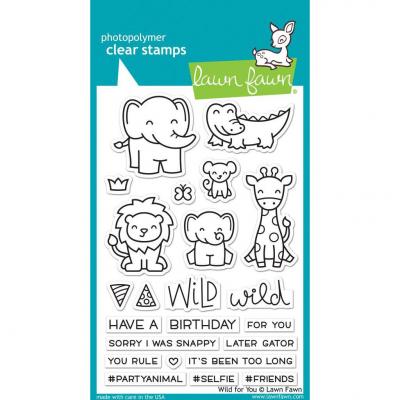 Lawn Fawn Clear Stamps - Wild For You