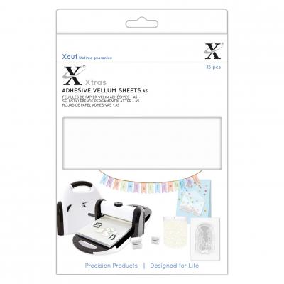 Xcut Xtra's A5 Selbstklebende Pergamentblätter - Weiß