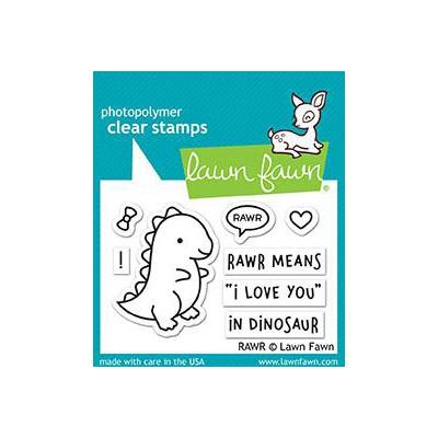 Lawn Fawn Clear Stamps - RAWR