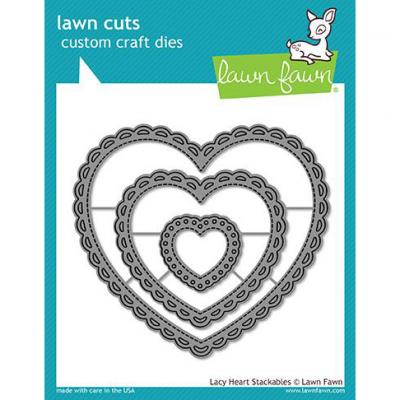 Lawn Fawn Lawn Cuts - Lacy Heart Stackables