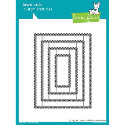 Lawn Fawn Lawn Cuts - Zig Zag Rectangle Stackables