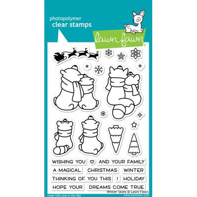 Lawn Fawn Clear Stamps - Winter Skies