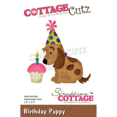 Cottagecutz Stanzschablonen Birthday Puppy Kreativbunt