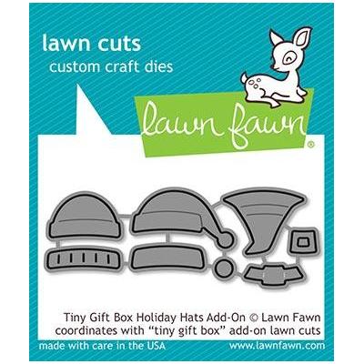 lawn cuts// Stanzschablone Lawn Fawn tiny gift box cat add-on