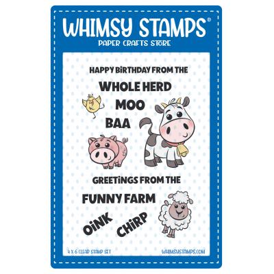 Whimsy Stamps Stempel - Barnyard Animals