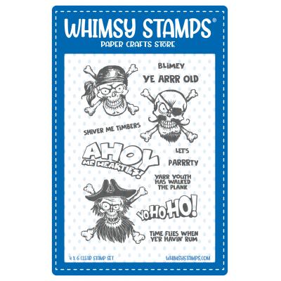 Whimsy Stamps Stempel - Blimey Pirates