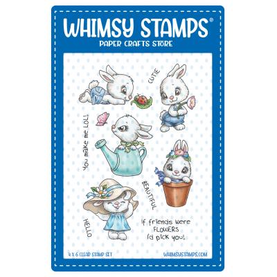 Whimsy Stamps Stempel - Bunnies in the Garden