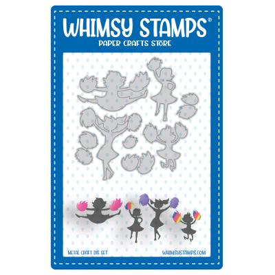 Whimsy Stamps Metal Die Set - Cheerleaders