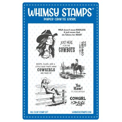 Whimsy Stamps Stempel - Cowgirl Life