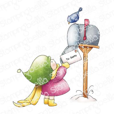 Stamping Bella Stempel - Bundle Girl Sending a Letter to Santa