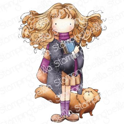 Stamping Bella Stempel - Tiny Townie Witch in Training with Cat