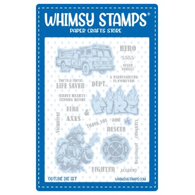 Whimsy Stamps Dies - Firefighter