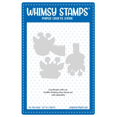 Whimsy Stamps NoFuss Masks - Giraffes Peeking