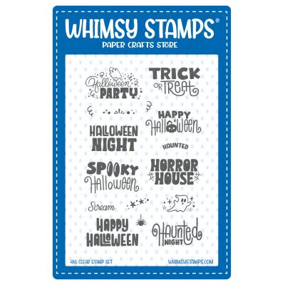 Whimsy Stamps Stempel - Haunted Night Sentiments