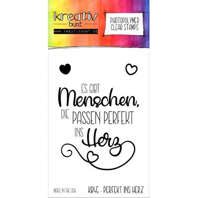 kreativbunt Stempel - Perfekt ins Herz