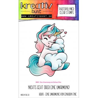 kreativbunt Stempel - Eine Umarmung von Einhorn Fine