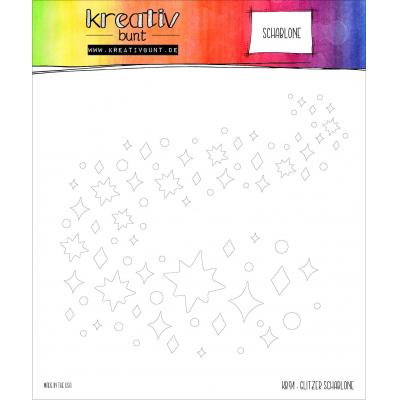 kreativbunt Stencil - Glitzer