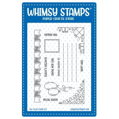 Whimsy Stamps Stempel - Mail Mates Celebrate