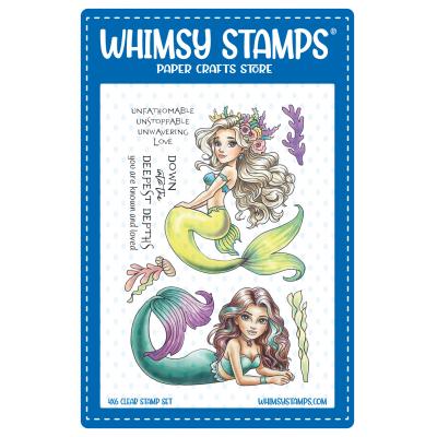 Whimsy Stamps Stempel - Mermaid Meditations