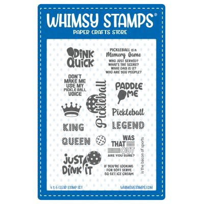 Whimsy Stamps Stempel - Pickleball