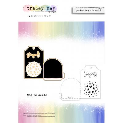 Tracey Hey Cutting Dies - Pocket Tag 1