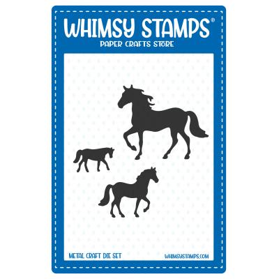 Whimsy Stamps Cutting Dies - Roaming Horses