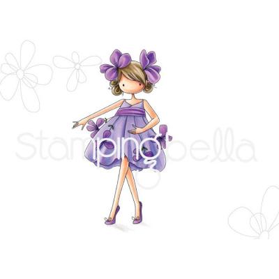 Stamping Bella Cling Stamps - Tiny Townie Garden Girl Violet