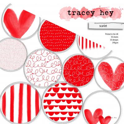 Tracey Hey Paper Pad - Scarlet