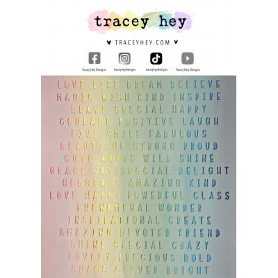 Tracey Hey Stencil - Text