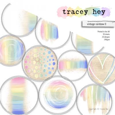 Tracey Hey Paper Pad - Vintage Rainbow II