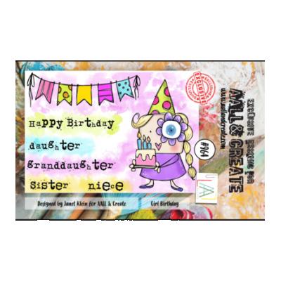 Aall and Create Stempel - Girl Birthday