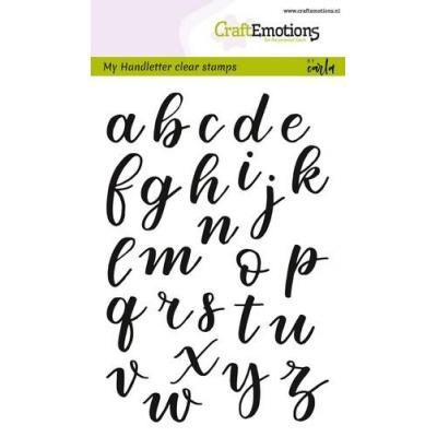 CraftEmotions Clear Stamp Handletter Alphabet Kleinbuchstaben geschlossen