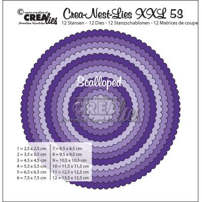 Crealies Cutting Dies - Scalloped Kreise